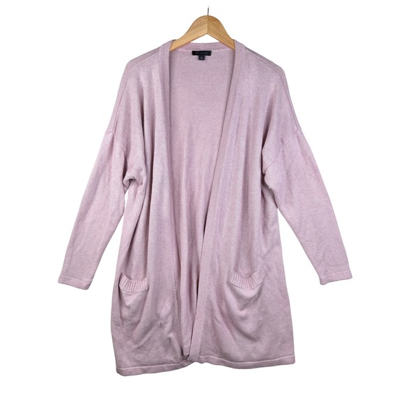 H by Halston Sweaters - H by Halston Silk/Cashmere Blend Open Cardigan size 2X Light Pink